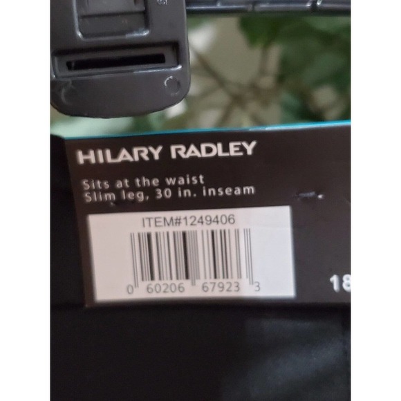 Hilary Radley Womens Black Pockets Zipper Front Dress Pants Size 18W - Picture 7 of 12